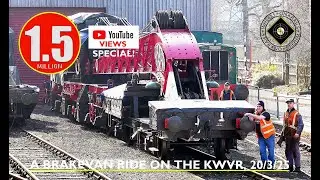 A BRAKEVAN RIDE FROM KEIGHLEY TO DAMEMS ON THE KWVR, 20/3/25 #preserved #steam #railway