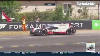 Porsche 919 #1 Leader retires Le Mans 2017