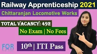 CLW Railway Recruitment 2021 | Railway Apprentice Recruitment 2021 for ITI Pass