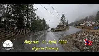 Bike ride in &Oslash;yer municipality: Snowy weather, wet roads and spring mood 🚴❄️🌨️
