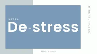 1 Min De-stress & Sleep Breathing Exercise | De-stress Yoga | Deep Sleep Meditation Music | Breathe