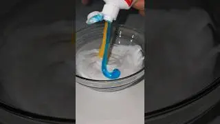 slime toothpaste #slime #shorts #experiment