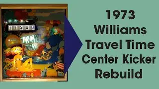 1973 Williams Pinball Travel Time Center Kicker Rebuild #williams #pinball #traveltime