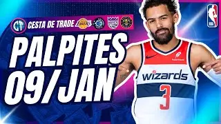 💸💸💸 MELHORES PALPITES da rodada NBA - LUCRE COM JOGOS DE HOJE | PALPITES DE BASQUETE DO DIA 9/JAN