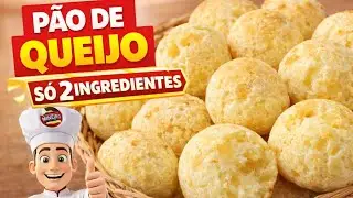 P&atilde;o de queijo com 2 ingredientes | F&aacute;cil e r&aacute;pido