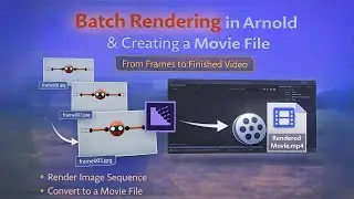 How to Turn Arnold Image Sequences into a Finished Movie