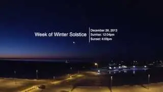 Winter Solstice Sunrise to Sunset in Nome, Alaska