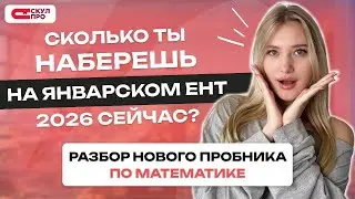 Пробное ЯНВАРСКОЕ ЕНТ 2026 + разбор ошибок по МАТЕМАТИКЕ | СКУЛПРО