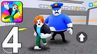 Obby World: Parkour Runner Prison Escape - Gameplay Walkthrough Part 4 (Android, iOS)