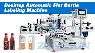 Tabletop Automatic Double Sides Labeler For Spirit Bottle