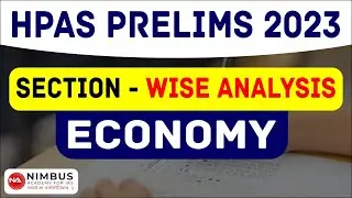 HPAS prelims 2023 || Section - Wise Analysis || ECONOMY || #hpas2023  #prelims