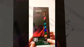 Brustro Artist' GOUACHE COLOUR | 12 SHADES #gouchepainting #art #unboxing #brustro #painting