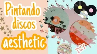 Pintando discos aesthetic♡ parte 1