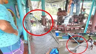 What happened next was a sudden machine problem during sand extraction