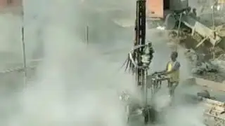 High pressure borewell drilling machine