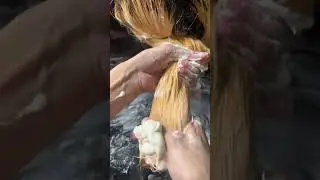Ash blonde Hair&keratin Treatment#haircolor#fullheaddye#trending #viral #youtube #hiroistic #keratin