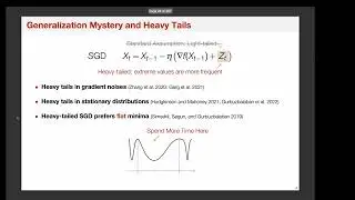Mr. Xingyu Wang | Sharp Characterization and Control of Global Dynamics of SGDs with Heavy Tails