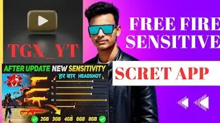 🗣️Secret free fire sensitive app😱 only headshot ☠️!! TGX_YT #freefiresensitive 