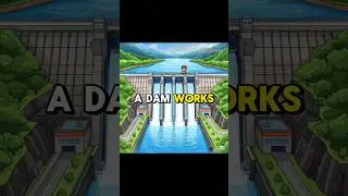 How a Dam Works 💧🏞️💡#dam #scienceexplained #water