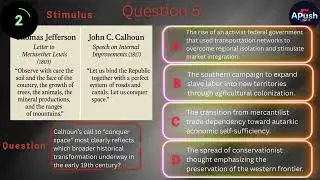 APUSH Midterm Review: Periods 1-4 | Video 6(HARD!) | Stimulus-Based Multiple Choice Questions (MCQs)