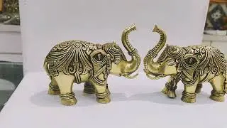 Decorative Brass Elephant Statue | Available on IndiaMART #brasshandicraft #brassitems