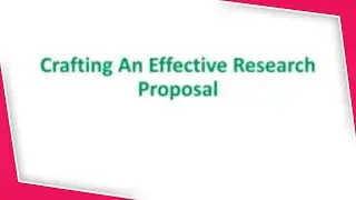 ✍️ Writing an Effective Research Proposal | Easy Step-by-Step Guide 🧠📚| With An Example