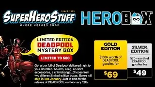Deadpool HeroBox Unboxing SuperHeroStuff