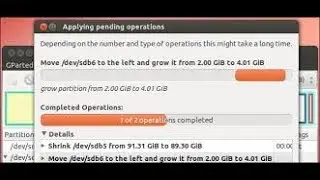 Edit partition linux