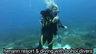 staying at henann resort and diving with bohol divers with snake island on the 1st dive.