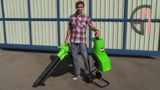 Садовый измельчитель GRUNHELM ES 24, Пылесос садовый GRUNHELM VB 28