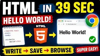 how to run HTML program using notepad and chrome | HTML | Chrome