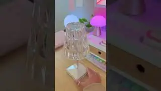 watch the end to see how perfect it looks 🥲 $29 crystal table lamp from amazon #amazonfinds #amazo