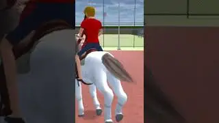 Sakura riding horse #sakuraschoolsimulator #sakuralife #sakura