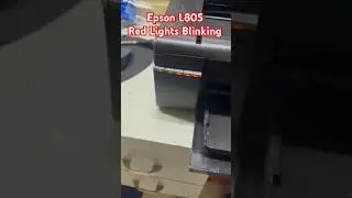 Epson L805 L8050 Red Lights Blinking #printer #epson #service#printersupportsoftware