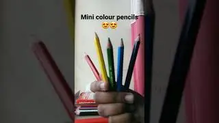 Natraj mini colour pencils ✏️/review 😍/12 shades ❤️❤️/     Rs:- 25/-😯