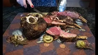 Coffee Dry Rub -  Rack of Lamb - Food ASMR