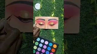 Creative Eye Makeup 🌕🦋 #shortvideo  #ytshorts #shorts #viralshorts  #makeuptutorial #weddingmakeup