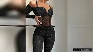 Cold Shoulder Contrast Lace Corset Jumpsuit Women High Waist Fashion Spring Summer Ankle Length Jump