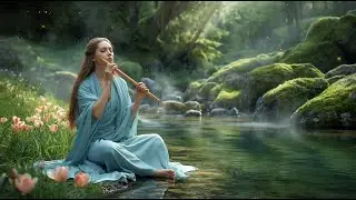 Peaceful Forest Atmosphere & Deep Meditation -Tibetan Flute Natural Relaxation for Focus & Calm Mind