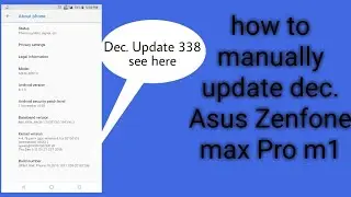 asus zenfone max pro m1 manual update