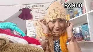 Handmade crochet mufler with scarf with price solo piece #viral