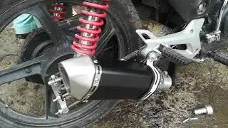 Yamaha YbR silencer Modified