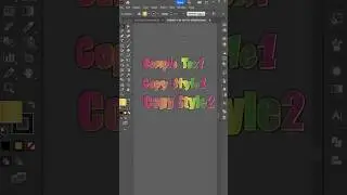 How to Copy Editable Text Effects in Illustrator with the Eyedropper Tool 🎨 #adobeillustrator