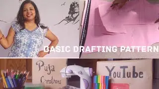 How To Draft Basic Bodice Pattern With Dart For Beginners 😇