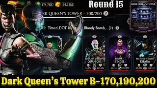 Dark Queen&rsquo;s Tower Battle Boss Battle 200 & 190 ,170 Fight+ Rewards MK Mobile | Reptile & Mileena