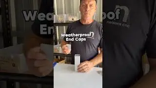 Weatherproof end caps for fencing