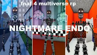 How to get NIGHTMARE ENDO BADGE + NIGHTMARE ENDO MORPH in FNAF 4 MULTIVERSE RP UPDATE ROBLOX !