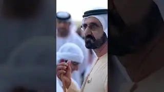 Dubai Prince Sheikh Hamdan with His Father sheikh Mohammed #shortvideo