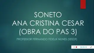 OBRA ANTIGA DO PAS 3 - ANÁLISE DO POEMA 