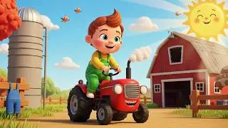 🚜 Little Red Tractor Song! (Beep Beep!) | Fun Farm Animals & Vehicle Song for Toddlers